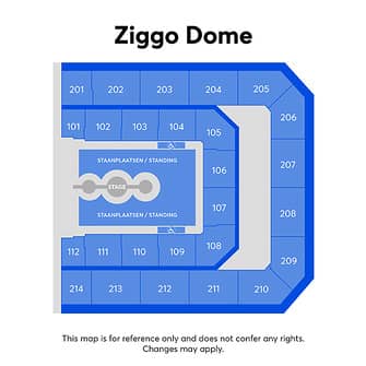 Seating chart – Ziggo Dome