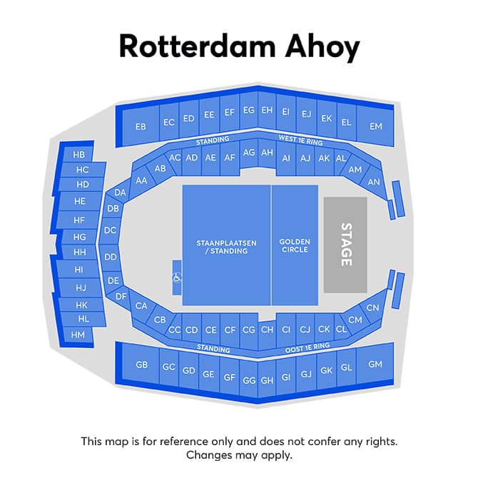 Seating chart – Rotterdam Ahoy