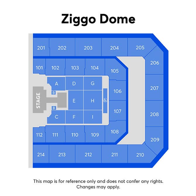 Seating chart – Ziggo Dome