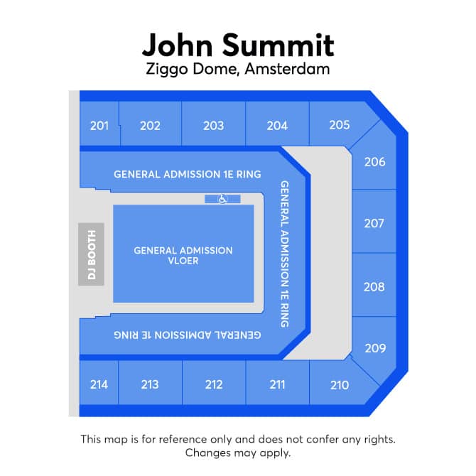 Seating chart – Ziggo Dome