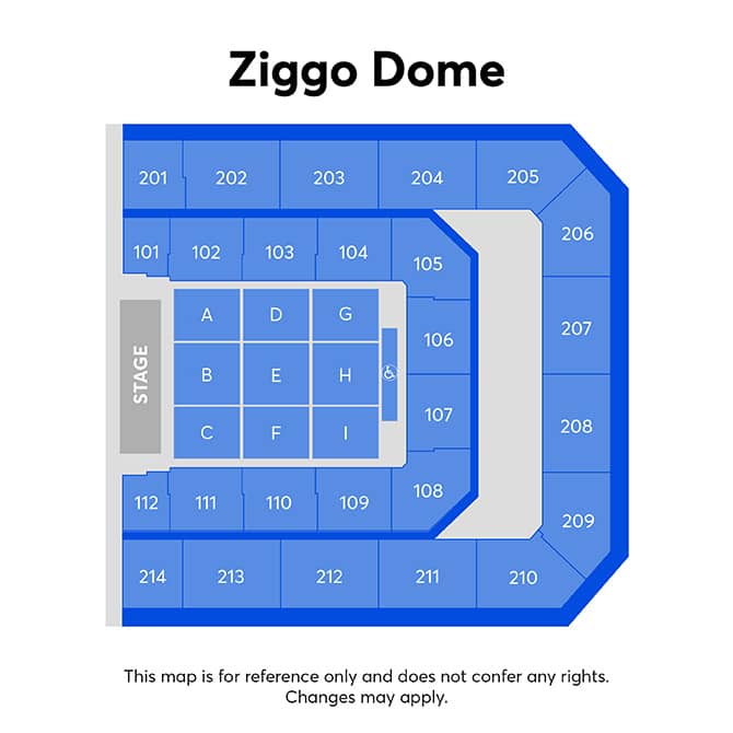 Seating chart – Ziggo Dome