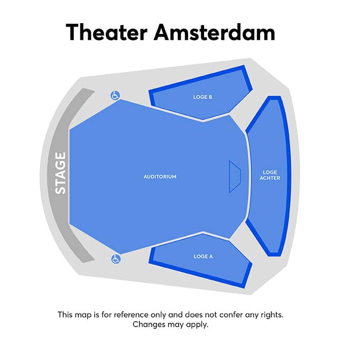 Seating chart – Theater Amsterdam
