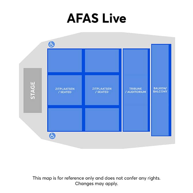 Zaalplattegrond – AFAS Live