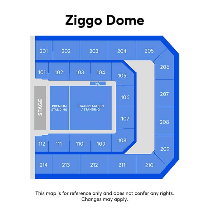 Zaalplattegrond – Ziggo Dome