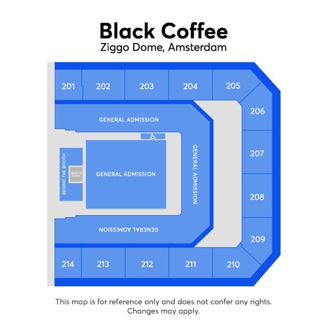 Seating chart – Ziggo Dome