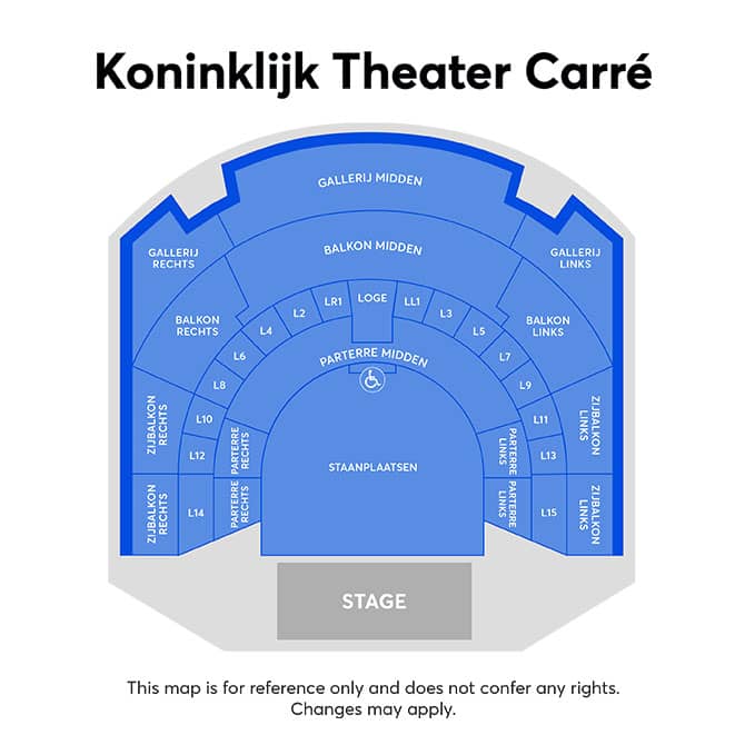 Seating chart – Koninklijk Theater Carre