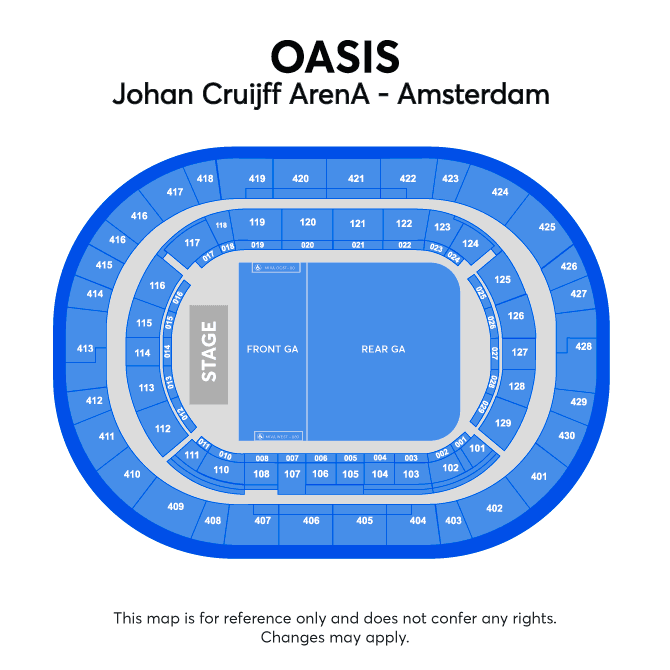 Seating chart – Johan Cruijff ArenA