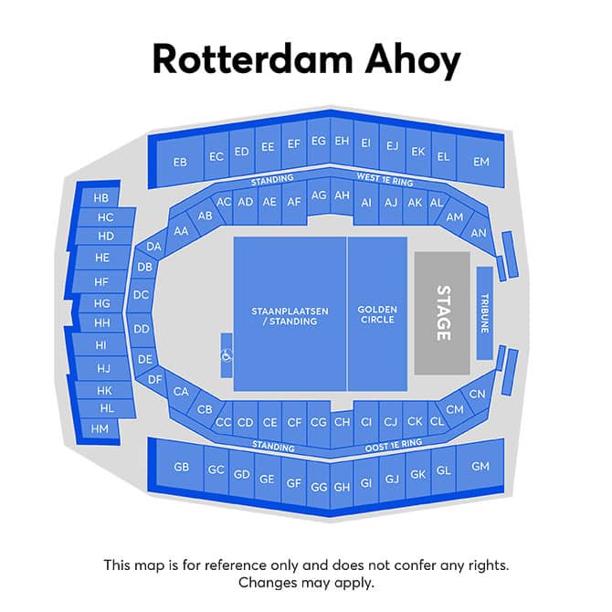Seating chart – Rotterdam Ahoy
