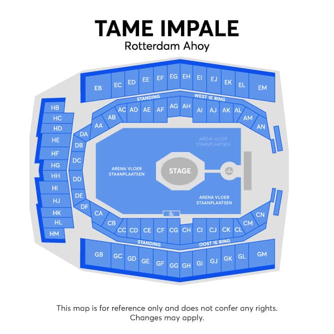 Seating chart – Rotterdam Ahoy