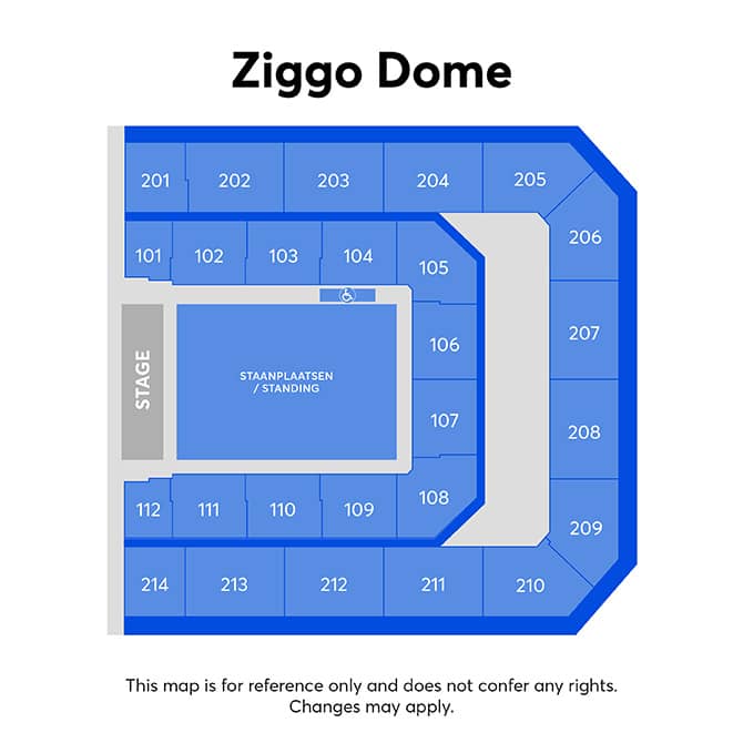 Seating chart – Ziggo Dome