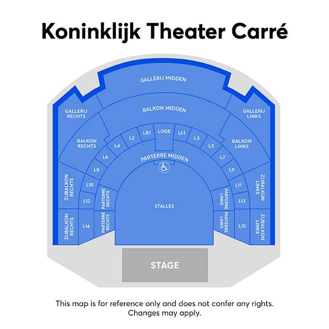 Seating chart – Koninklijk Theater Carre