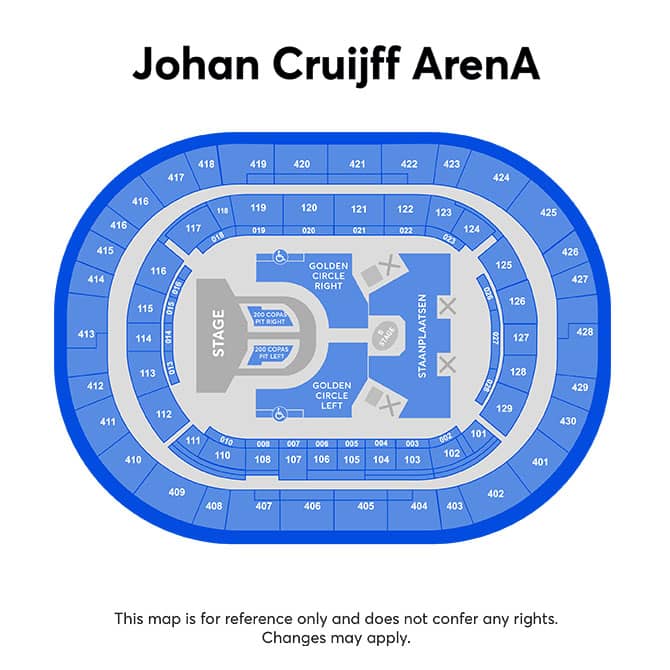 Seating chart – Johan Cruijff ArenA