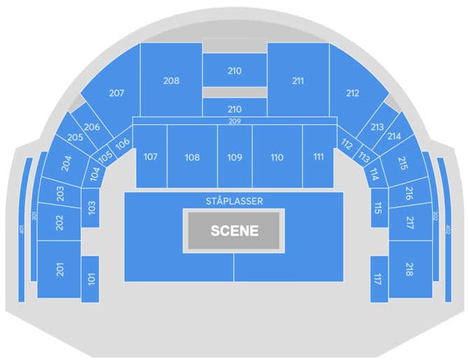 Seating chart – Oslo Spektrum