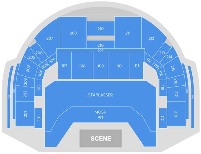 Seating chart – Oslo Spektrum