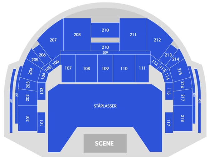 Seating chart – Oslo Spektrum