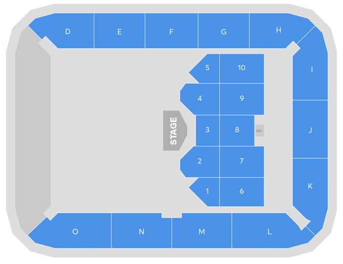 Seating chart – Unity Arena