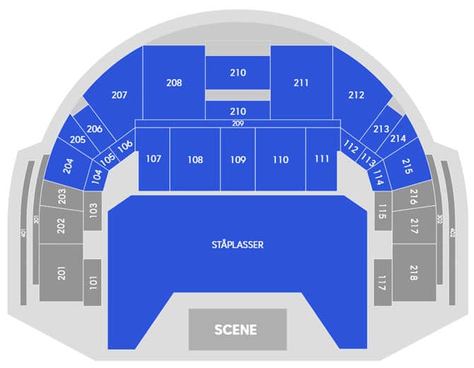 Seating chart – Oslo Spektrum
