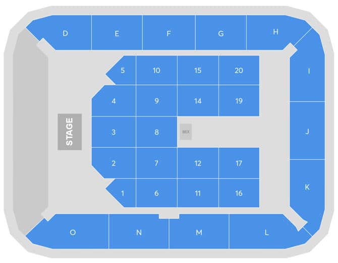 Seating chart – Unity Arena