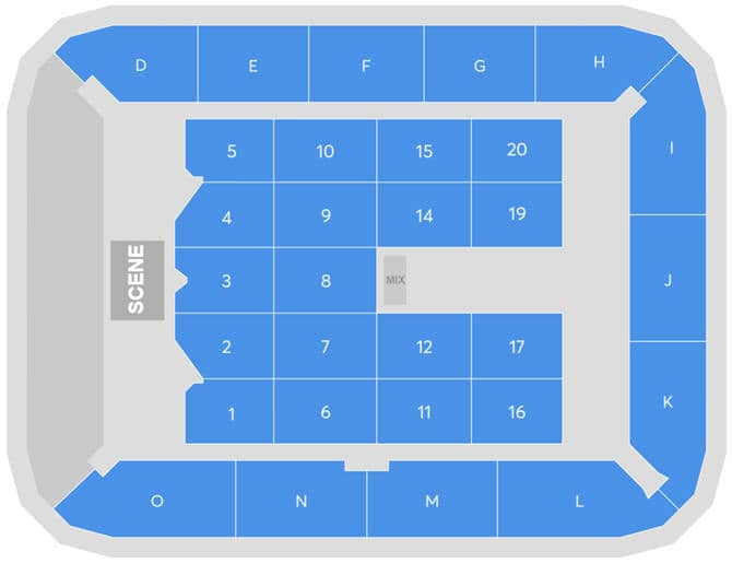 Seating chart – Unity Arena