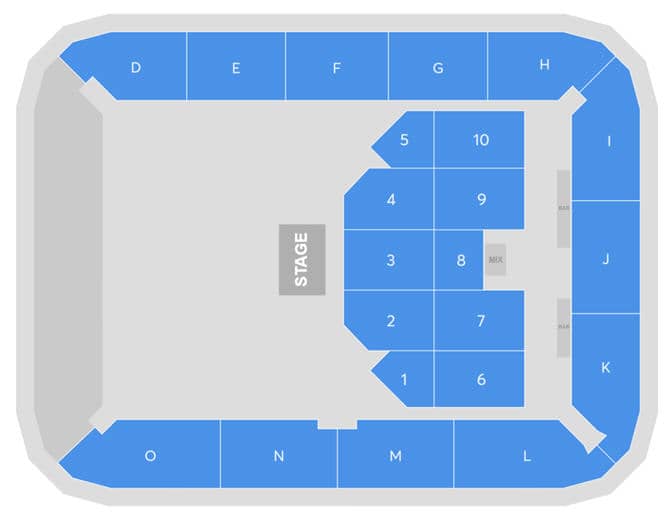 Seating chart – Unity Arena