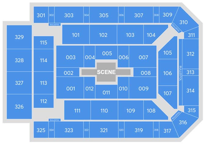 Seating chart – Trondheim Spektrum