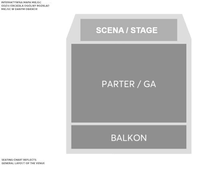 Seating chart – Klub B90, Stocznia Gdańska