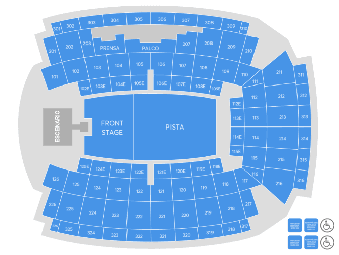 Seating chart – Palau Sant Jordi