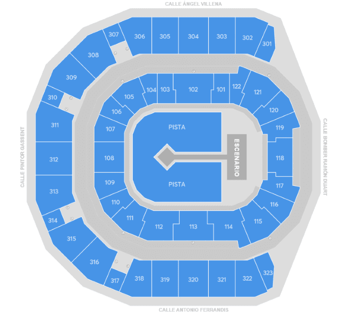 Seating chart – Roig Arena