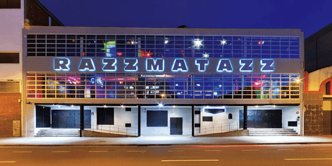Seating chart – Sala Razzmatazz 1