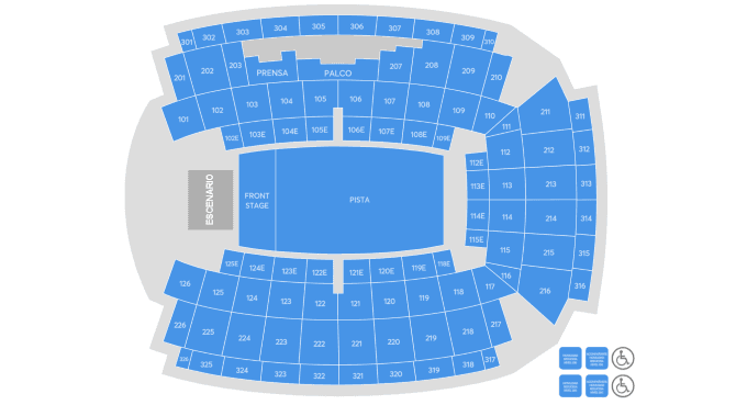 Seating chart – Palau Sant Jordi