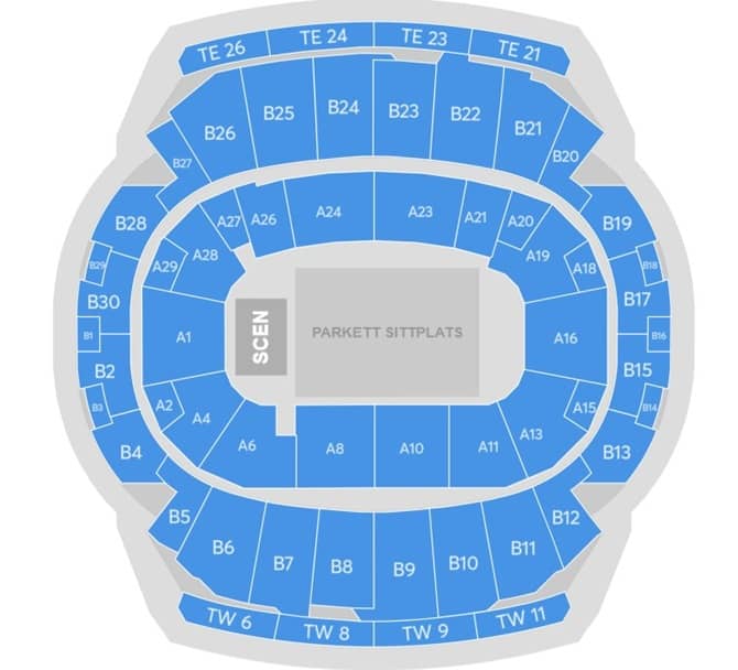 Seating chart – Avicii Arena