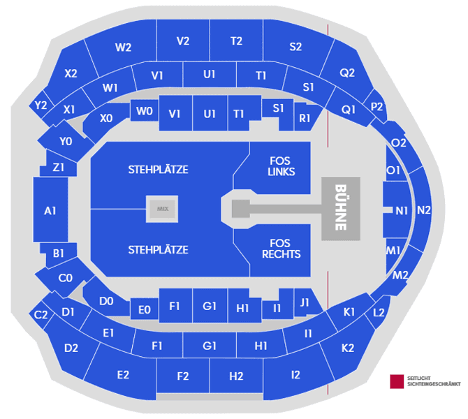 Seating chart – Hallenstadion