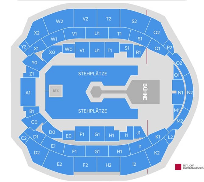 Seating chart – Hallenstadion
