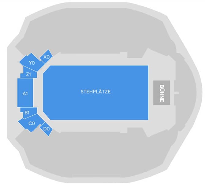Mappa dei posti – Hallenstadion