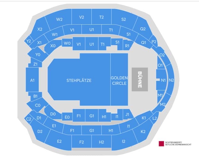 Seating chart – Hallenstadion