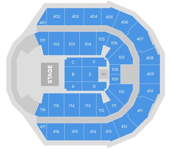 Seating chart – Coca-Cola Arena
