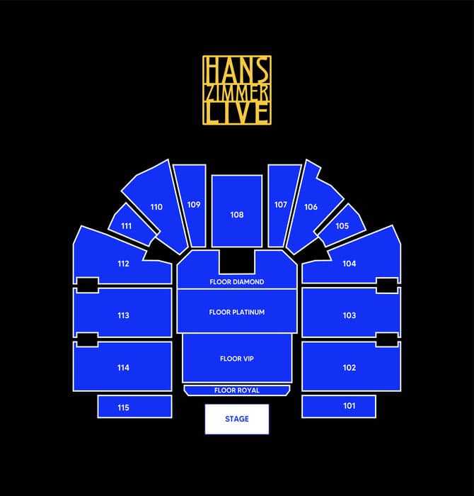 Seating chart – Etihad Arena, Yas Island