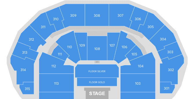 Seating chart – Etihad Arena, Yas Bay