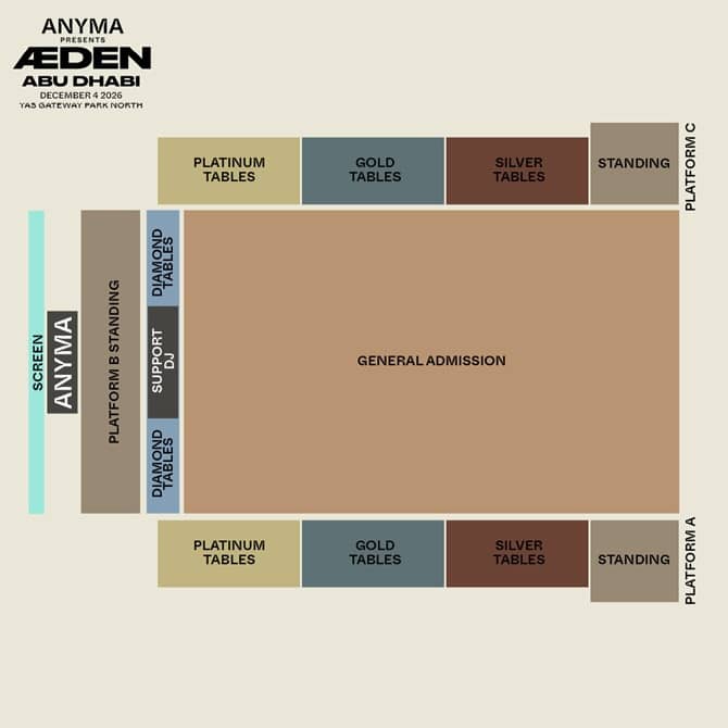 Seating chart – YAS GATEWAY PARK NORTH