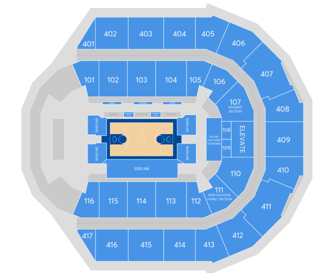 Seating chart – Coca-Cola Arena