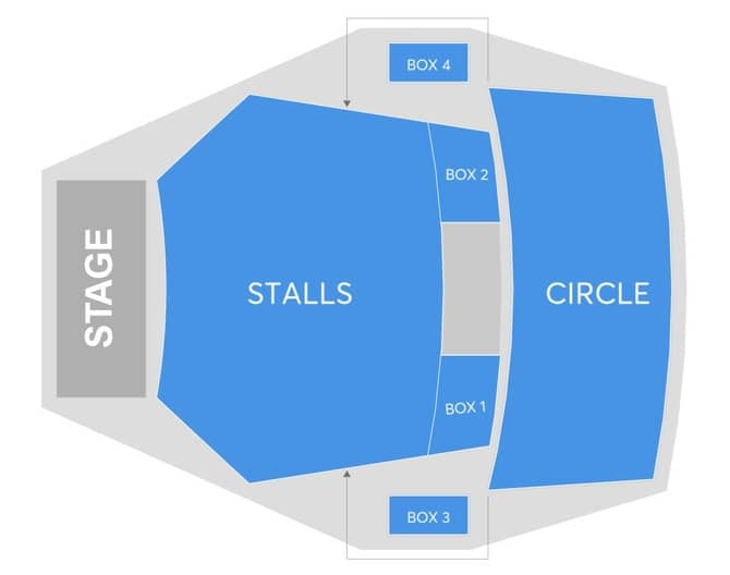 Seating chart – New Covent Garden Theatre