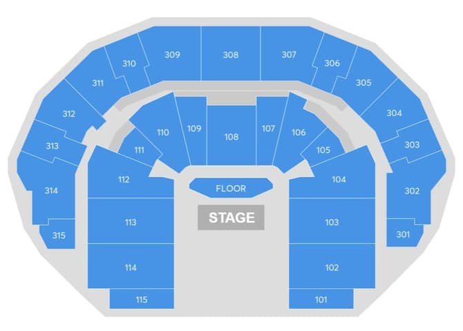 Seating chart – Etihad Arena, Yas Bay