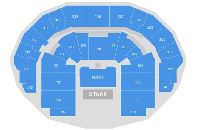 Seating chart – Etihad Arena, Yas Bay