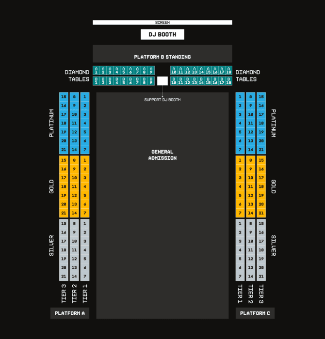 Seating chart – YAS GATEWAY PARK NORTH