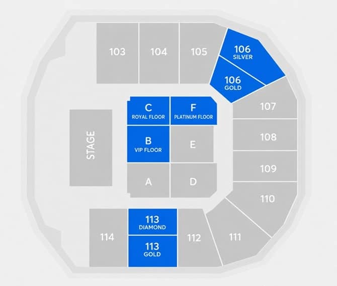 Seating chart – Coca-Cola Arena