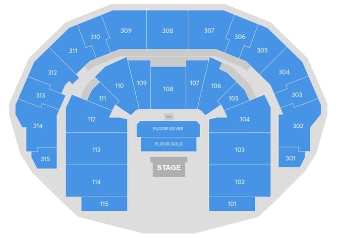 Seating chart – Etihad Arena, Yas Bay