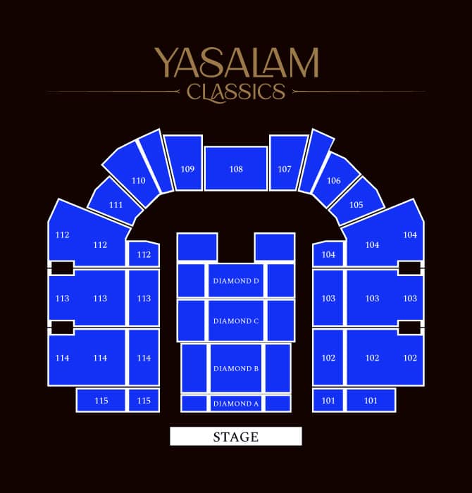 Seating chart – Etihad Arena, Yas Island