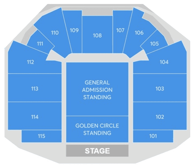Seating chart – Etihad Arena, Yas Bay