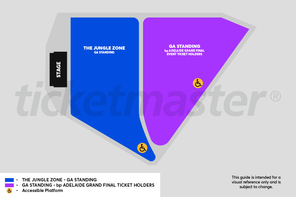 Seating chart – Adelaide Street Circuit