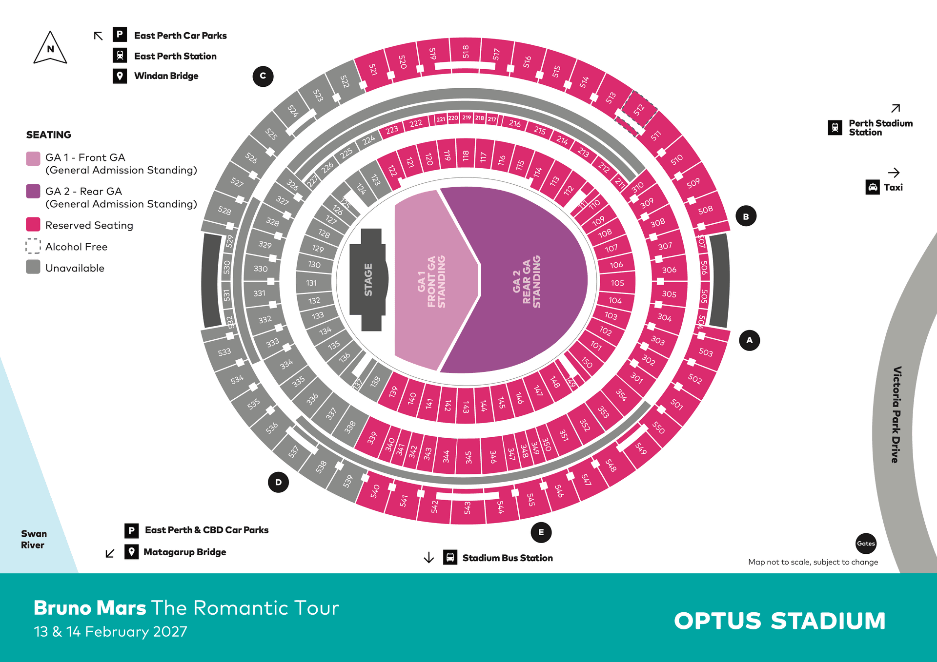 Seating chart – Optus Stadium